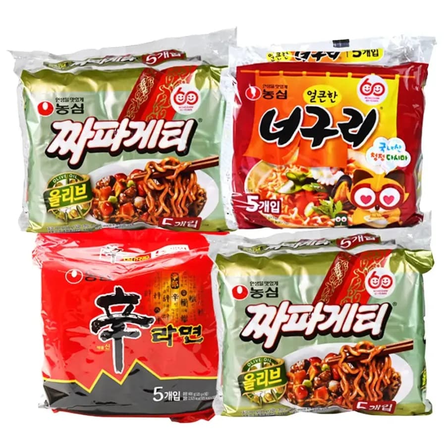신라면 5 너구리 5 짜파게티 10 총 20개입